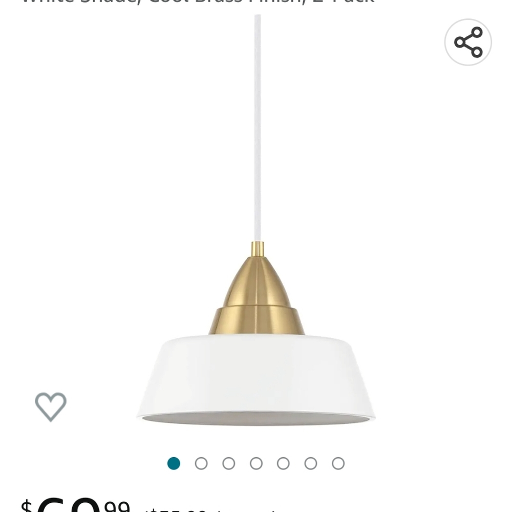 Boho pendant light (only one)